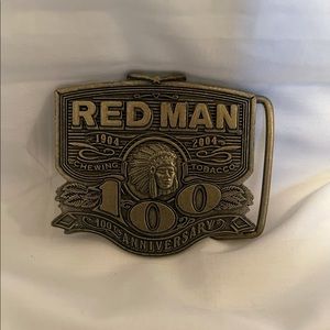 REDMAN Chewing Tobacco 100th Anniv. Belt Buckle